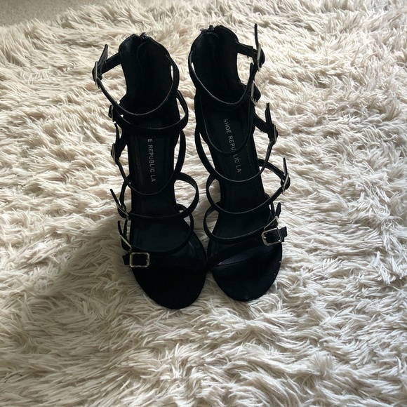 Shoe Republic LA Chunky Heels Size 6.5 - Picture 2 of 9